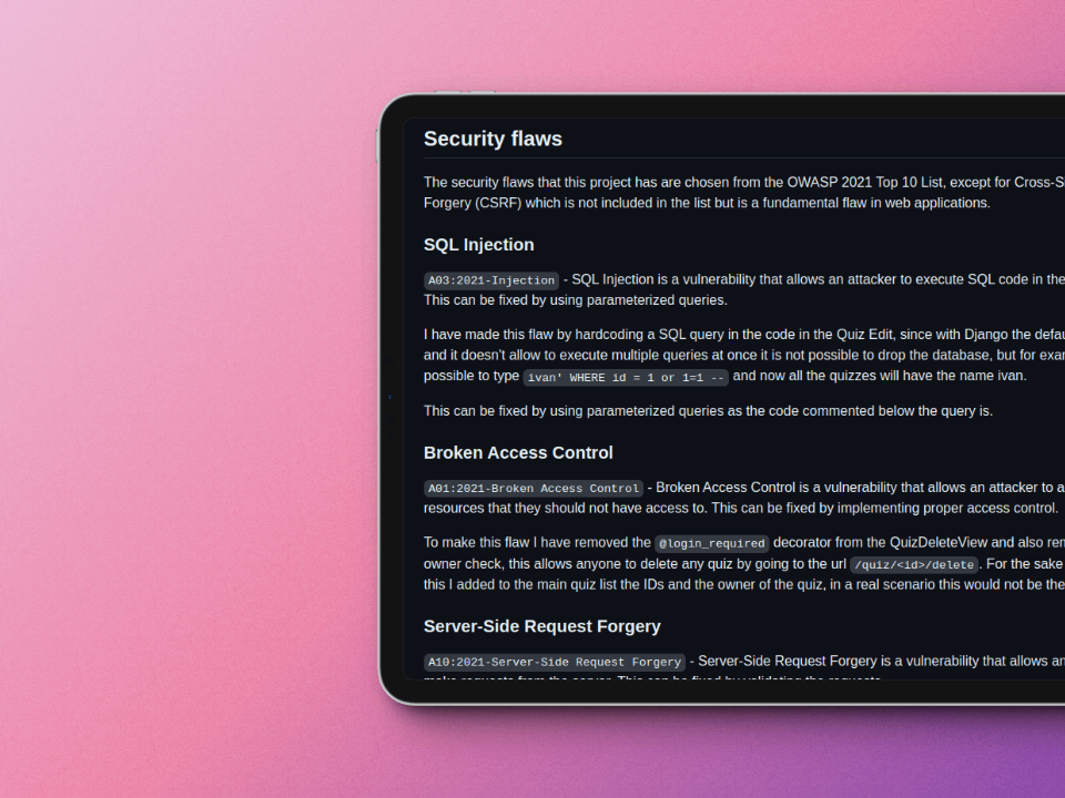 Pentesting Project